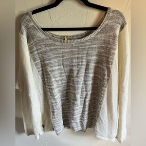 Lole Gray and Cream Women's Sweater